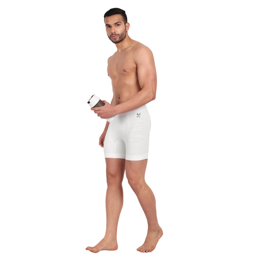 Heka Breathable Dry-Fit & Comfort Fit Shove Performance Seamless Boxer - White