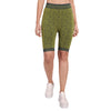 Heka Breathable Quick Dry Training Leopard Seamless Shorts - Green