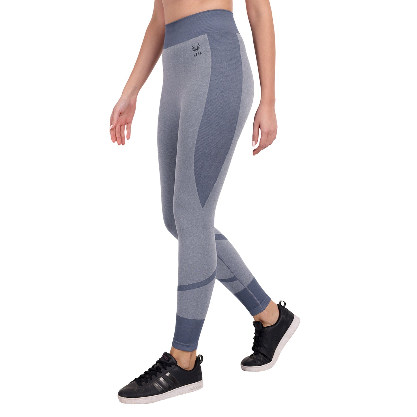 Heka Breathable Lux Melange Seamless Tights - Grey