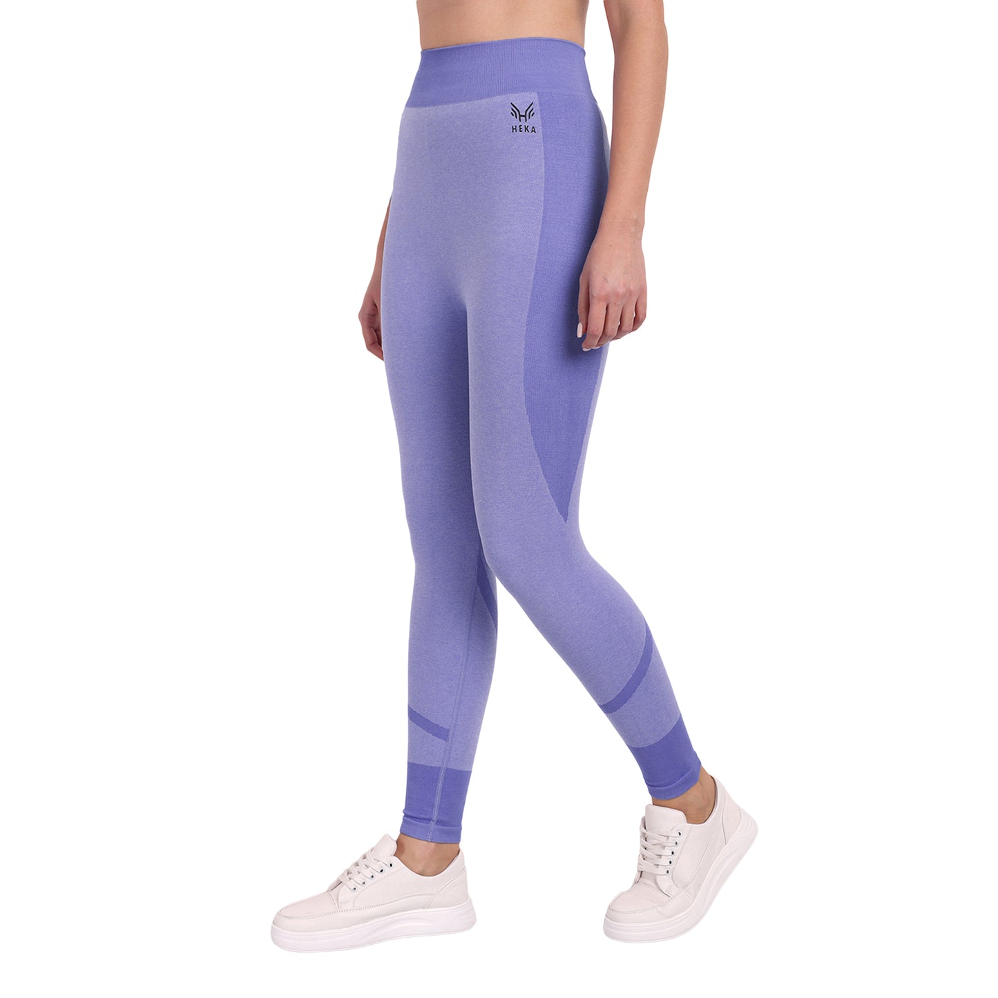 Heka Breathable Lux Melange Seamless Tights - Purple