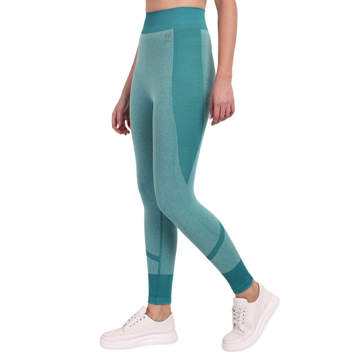 Heka Breathable Lux Melange Seamless Tights - Teal