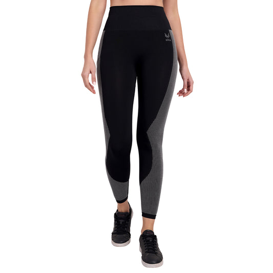 Heka Breathable Training Sense Beeline Seamless Tights - Black & White