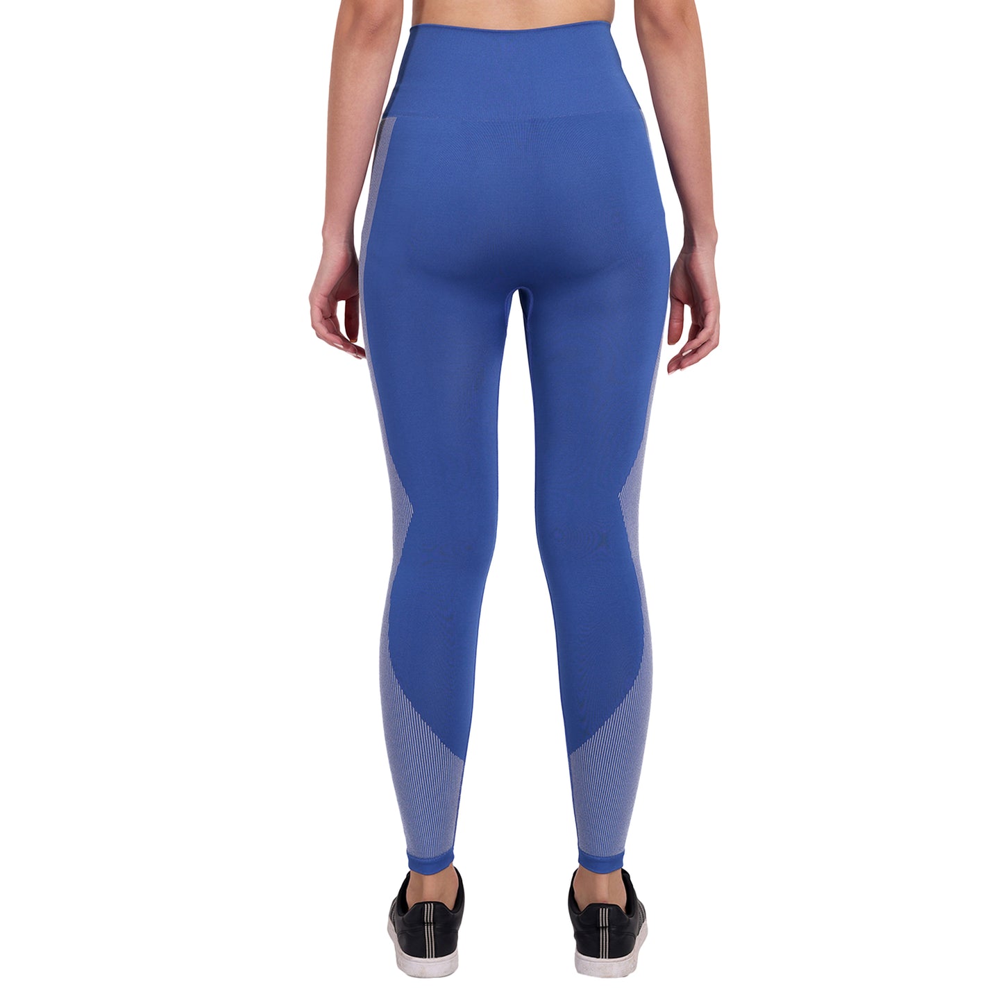 Heka Breathable Training Sense Beeline Seamless Tights - Blue & White