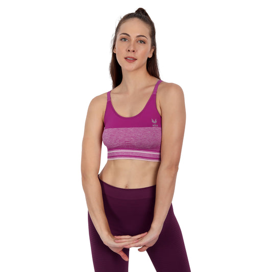 Heka Seamless Crossback Sports Bra - Blessing Magenta