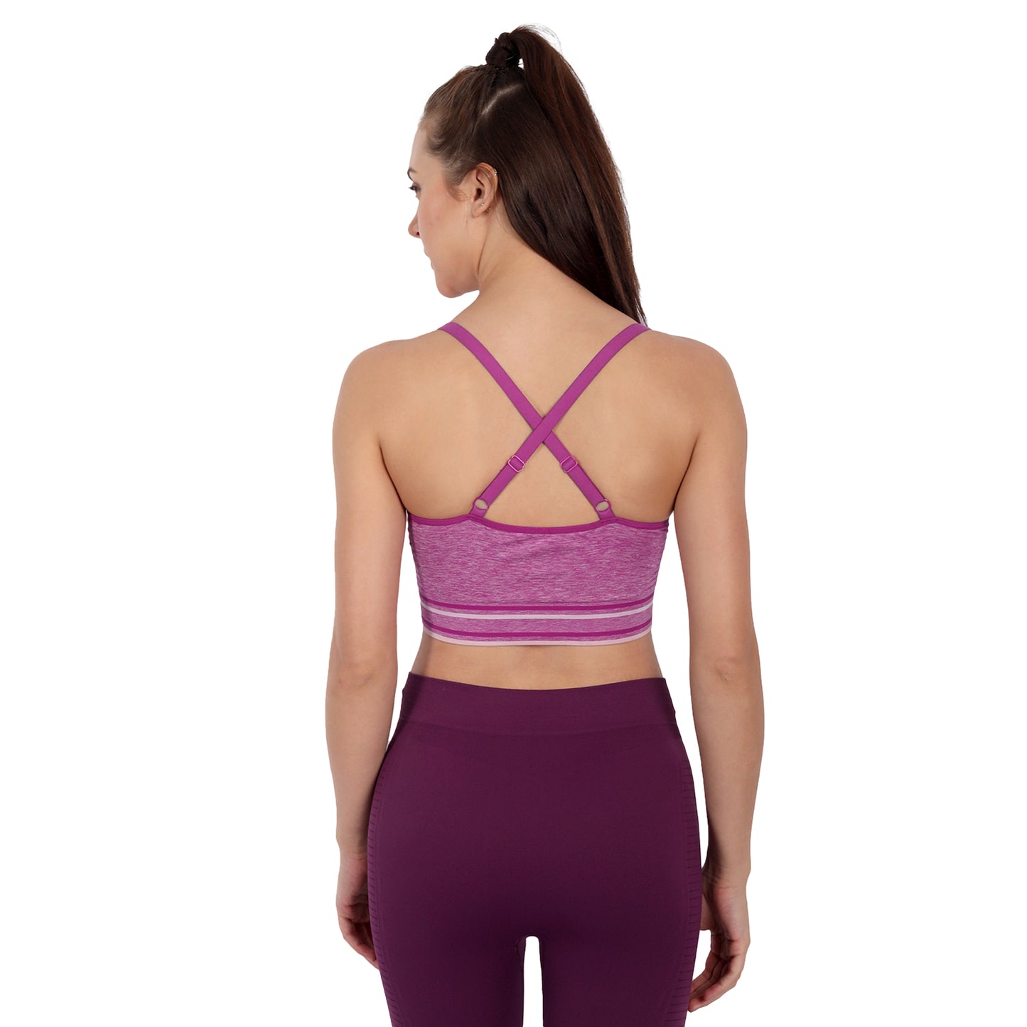 Heka Seamless Crossback Sports Bra - Blessing Magenta