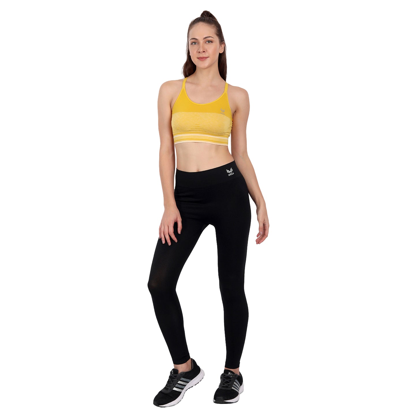 Heka Seamless Crossback Sports Bra - Sunrise Yellow