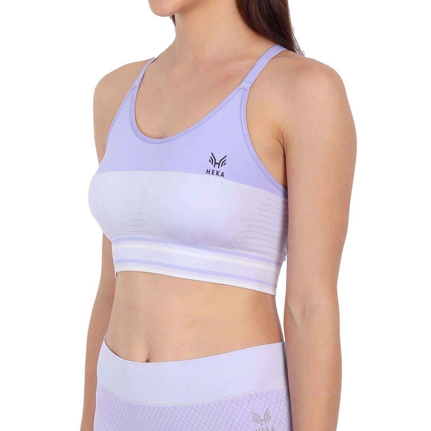 Heka Seamless Crossback Sports Bra - Seven Seas