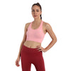 Heka Seamless Racerback V-Neck Sports Bra - Panther Pink